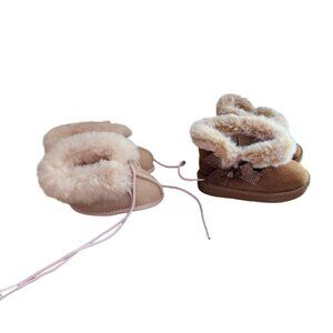 First Steps Cloud Nine Little Girls Ankle Booties size 4 /4-5